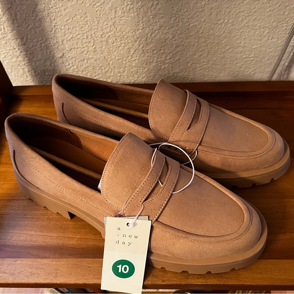 NWT - A New Day Faux Suede Loafers - 10